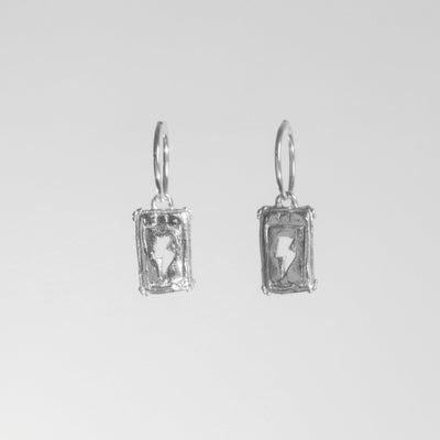 BILAK JEWELRY Lightning Bolt Earrings - Sterling Silver