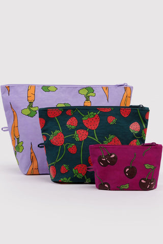 BAGGU Go Pouch - Carrot and Fruits