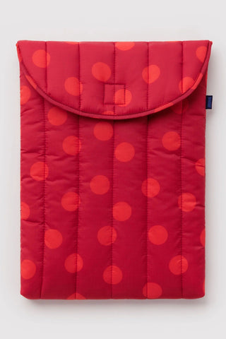 BAGGU Housse d'Ordinateur 16" - Polka Dot Rouge