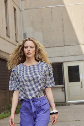 EVE GRAVEL Blouse Elpha - Bleu Mauve
