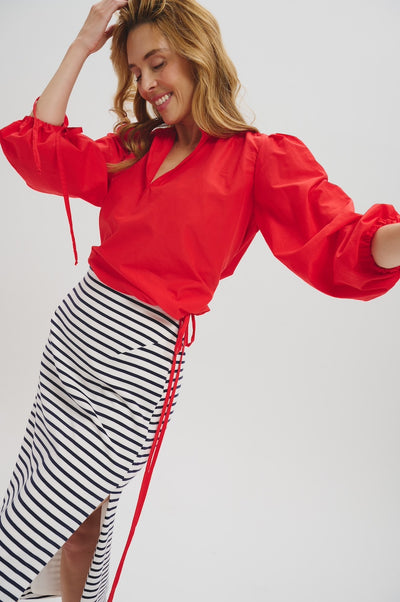 LELE DEBALTZAC Blouse Colette - Rouge
