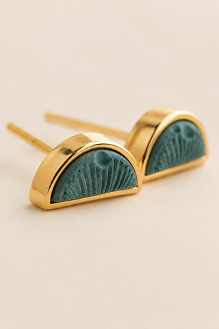 BOUCLE D'OR Boucles d'Oreilles Clou Demi Cercle