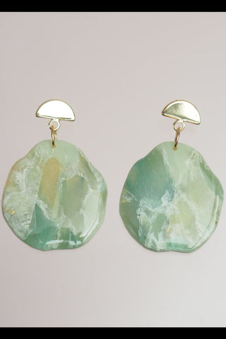 BON MATIN Stone Earrings - Jade