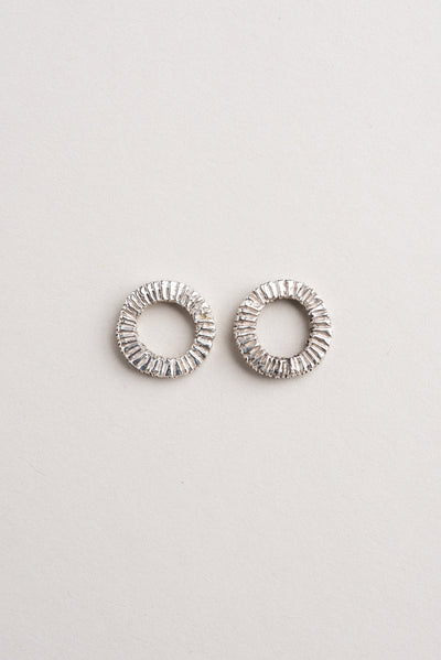MINERA ATELIER Boucles d'Oreilles Petite Roue Dentelée