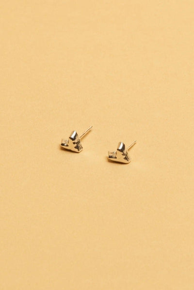 LA MANUFACTURE Heart Stud Earrings