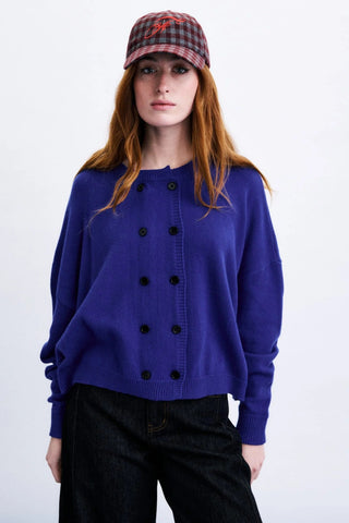 FRNCH Chichi Cardigan - Electric Blue