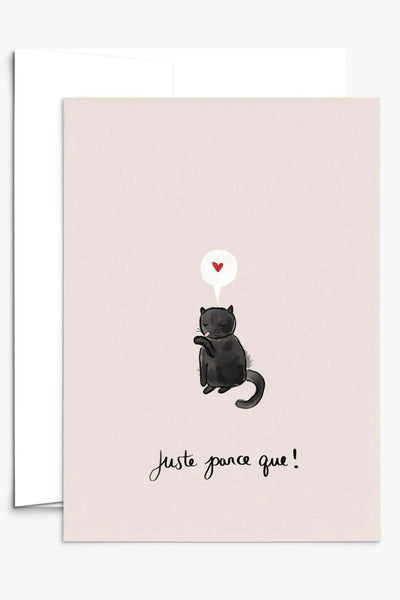 MIMI & AUGUST Carte Juste parce que