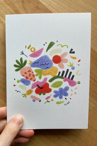 ELBÉ Carte C'est la Faute du Bouquet