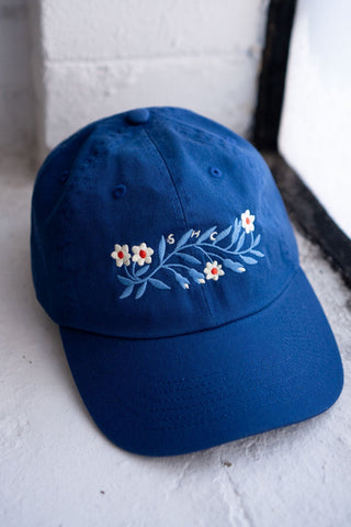 STAY HOME CLUB Cap Garland - Royal Blue