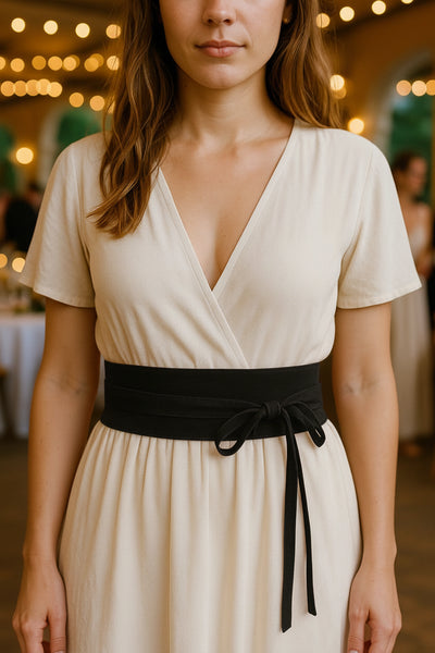 ITALIAN'S LEATHER Suede Scarf Belt