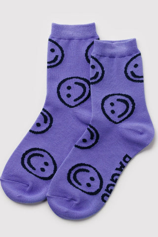 BAGGU Chaussettes Crew - Lavande Happy