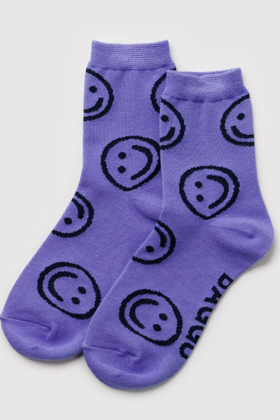 BAGGU Chaussettes Crew - Lavande Happy