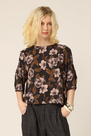 CHLO Blouse Morgan - Flowers Noir