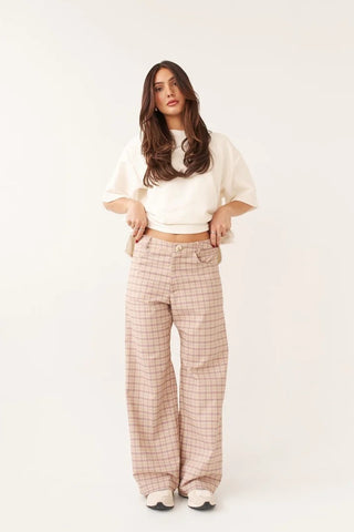 DAILYSTORY Pantalon Harper - Carreaux