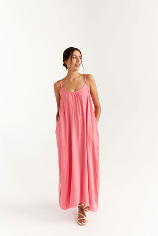 DAILYSTORY Robe Isabella Longue - Corail