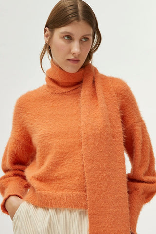 COMPANIA FANTASTICA Fur Effect Scarf 