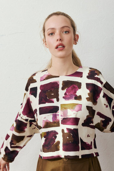 EVE GRAVEL Emilio Blouse - Beetroot