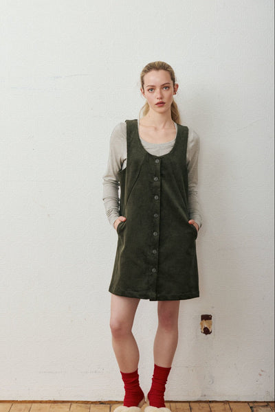 EVE GRAVEL Robe Danes - Kaki