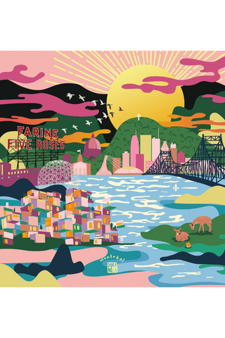 DORA NOLA Foulard en Soie 50 - Montréal