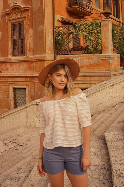 MEEMOZA Top Penelope - Ivory