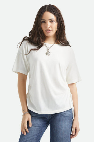 BRIXTON Carefree Cinch T-Shirt - Off White