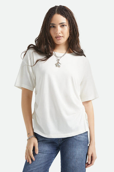 BRIXTON T-Shirt Carefree Cinch - Blanc Cassé