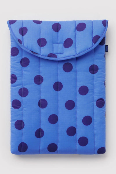 BAGGU 16" Laptop Sleeve - Blue Polka Dot