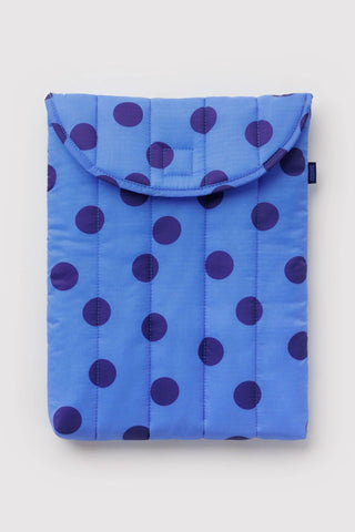 BAGGU 13"/14" Laptop Sleeve - Blue Polka Dot