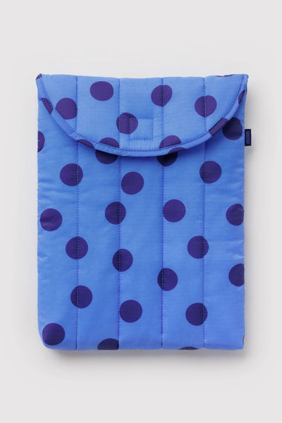BAGGU 13"/14" Laptop Sleeve - Blue Polka Dot