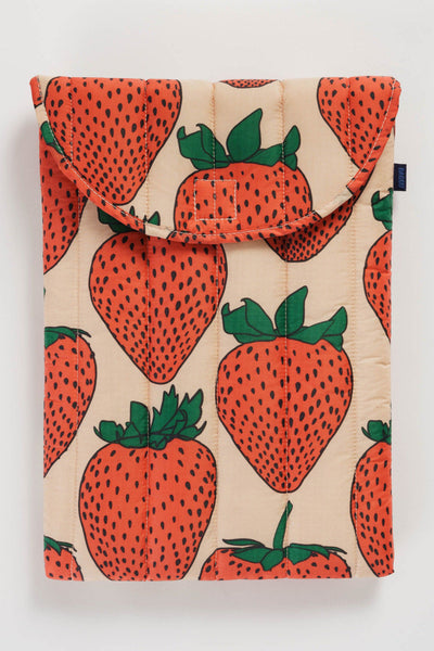 BAGGU 16" Laptop Sleeve - Strawberry