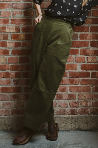 KAZAK Pantalon Pimbina - Corduroy Olive