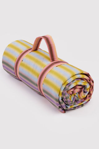 BAGGU Puffy Picnic Blanket - Gradient Stripe Multi