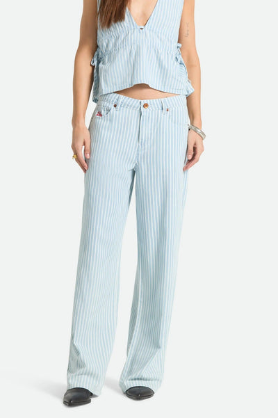 BRIXTON Pantalons Chloé - Two Boot Stripe