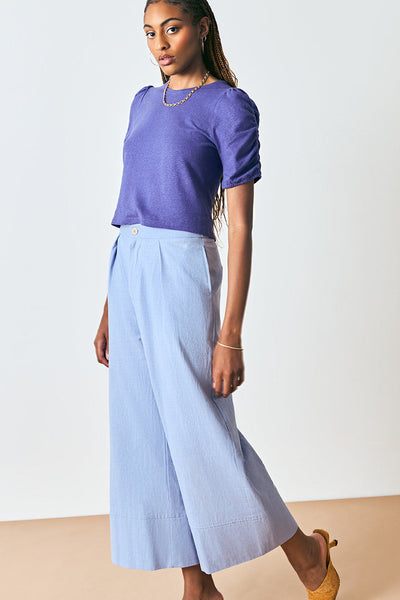 DAGG & STACEY Pantalon Vernon - Bleu Aura