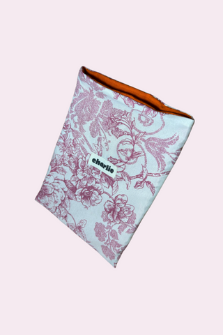 CHARLIE Pochette à Livre Grand Format - Roses