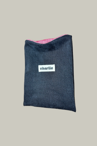 CHARLIE Pochette à Livre Petit Format - Jean noir