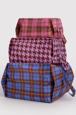 BAGGU Pochette ZIP 3D - Check Mix