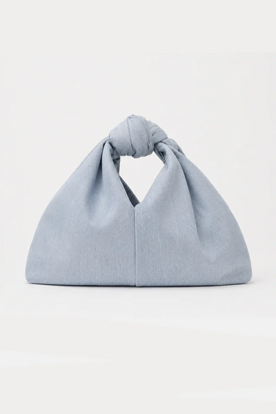 AMNOT Jeans Knot Handbag - Light Denim
