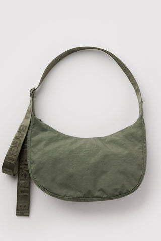 BAGGU Medium Nylon Crescent Bag - Caper