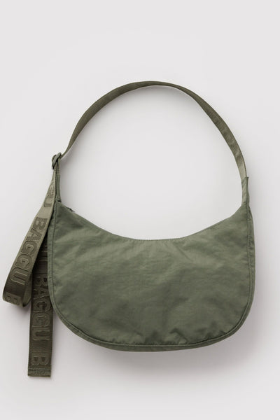 BAGGU Medium Nylon Crescent Bag - Caper
