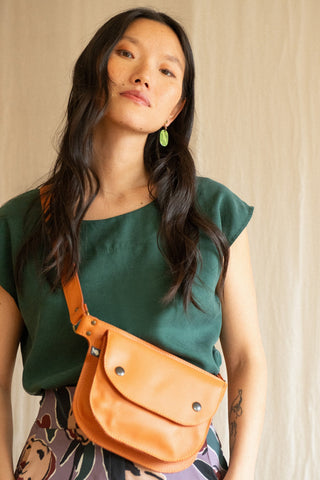 KAZAK Sac Pochette Amaru - Abricot