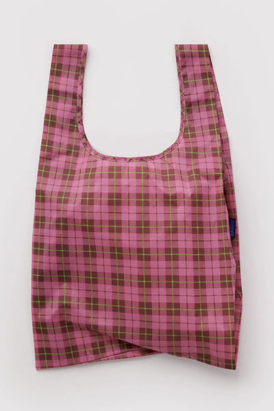 BAGGU Sac Réutilisable Standard - Tartan Rose