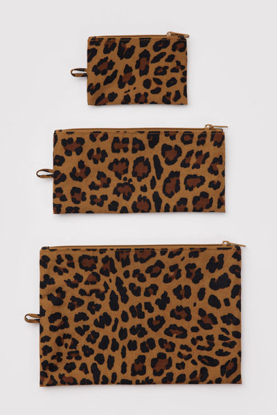 BAGGU Flat Pouches - Leopard