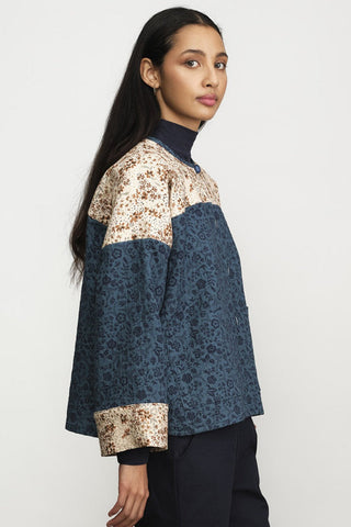 JENNIFER GLASGOW Veste Chevronne - Fleuris Indigo