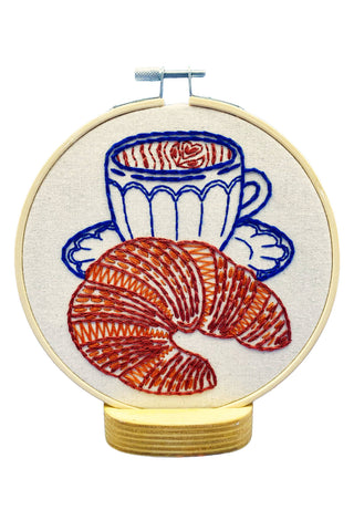 HOOK LINE & TINKER Embroidery Kit - Croissant
