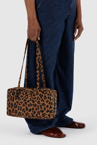BAGGU Small Bowler Bag - Leopard