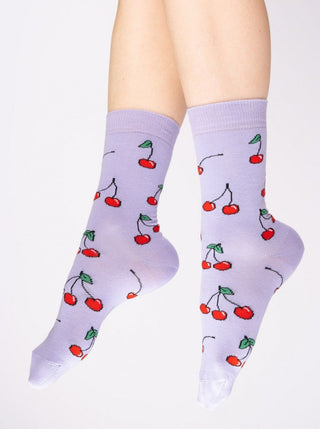 COUCOU SUZETTE Chaussettes Cerises, parfaite idée de cadeau pour femme.