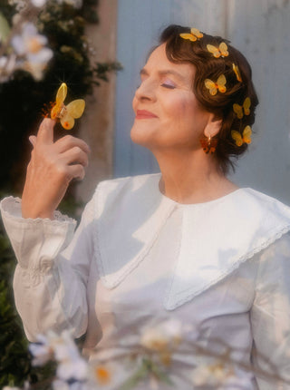 COUCOU SUZETTE Yellow Butterfly Hair Clip