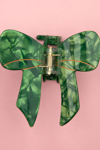 COUCOU SUZETTE Bow Hair Clip - Green
