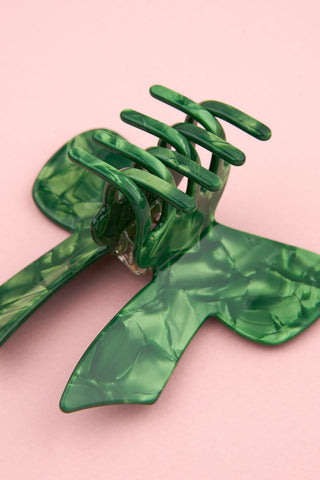 COUCOU SUZETTE Bow Hair Clip - Green